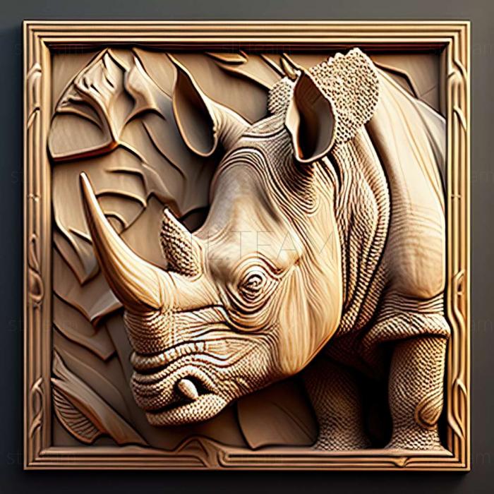 3D модель Носорог насута (STL)